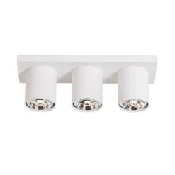 Moderne plafondspot wit 3-lichts - Tubo