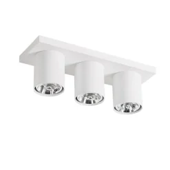 Moderne plafondspot wit 3-lichts - Tubo