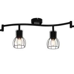 Moderne plafondspot zwart 145 cm 6-lichts - Botu