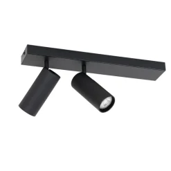 Moderne plafondspot zwart 2-lichts verstelbaar - Renna