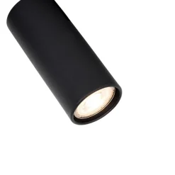 Moderne plafondspot zwart 2-lichts verstelbaar - Renna