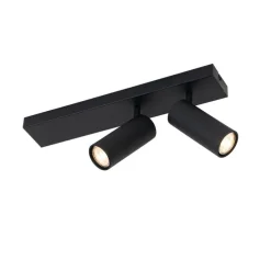 Moderne plafondspot zwart 2-lichts verstelbaar - Renna