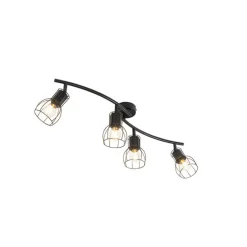 Moderne plafondspot zwart 86 cm 4-lichts - Botu