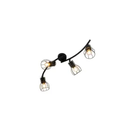 Moderne plafondspot zwart 86 cm 4-lichts - Botu