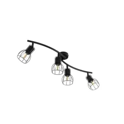 Moderne plafondspot zwart 86 cm 4-lichts - Botu