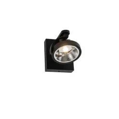 Moderne plafondspot zwart draai- en kantelbaar GU10 111mm - Master