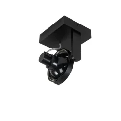 Moderne plafondspot zwart draai- en kantelbaar GU10 111mm - Master