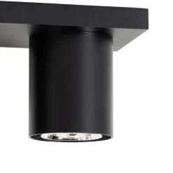 Moderne plafondspot zwart 2-lichts - Tubo