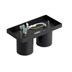 Moderne plafondspot zwart 2-lichts - Tubo