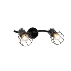 Moderne plafondspot zwart 2-lichts verstelbaar - Botu