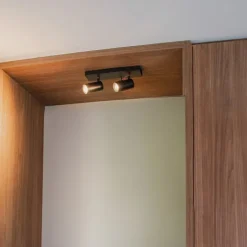 Moderne plafondspot zwart verstelbaar 2-lichts - Jeana Luxe