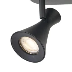 Moderne plafondspot zwart 3-lichts draai- en kantelbaar - Triangle