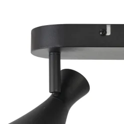 Moderne plafondspot zwart 3-lichts draai- en kantelbaar - Triangle