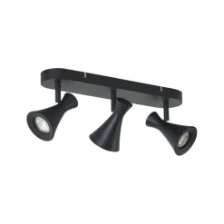 Moderne plafondspot zwart 3-lichts draai- en kantelbaar - Triangle