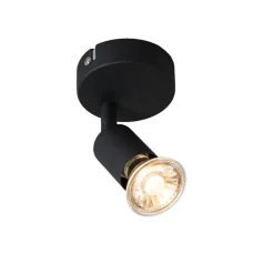 Moderne plafondspot zwart kantelbaar - Jeany
