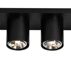 Moderne plafondspot zwart 4-lichts - Tubo