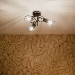 Moderne plafondspot zwart 40 cm rond 3-lichts - Botu