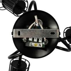 Moderne plafondspot zwart 40 cm rond 3-lichts - Botu