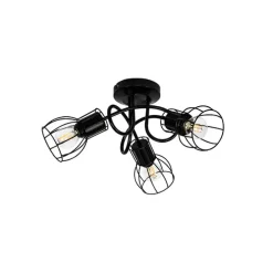 Moderne plafondspot zwart 40 cm rond 3-lichts - Botu