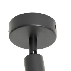 Moderne plafondspot zwart met goud - Lofty