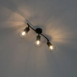 Moderne plafondspot zwart 63 cm 3-lichts verstelbaar - Botu