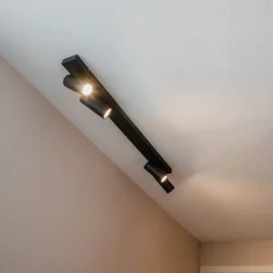 Moderne plafondspot zwart 4-lichts verstelbaar - Renna