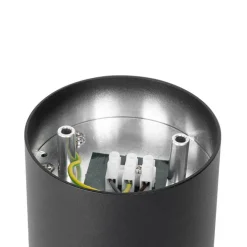 Moderne plafondspot zwart draai- en kantelbaar - Rondoo up