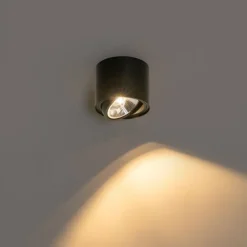 Moderne plafondspot zwart draai- en kantelbaar AR111 - Rondoo Up