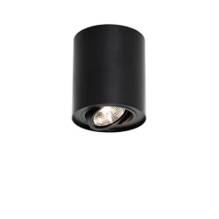 Moderne plafondspot zwart draai- en kantelbaar AR70 - Rondoo Up
