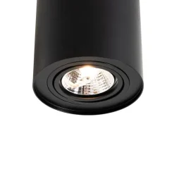 Moderne plafondspot zwart draai- en kantelbaar AR70 - Rondoo Up