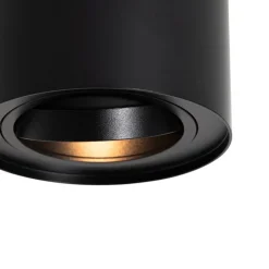 Moderne plafondspot zwart draai- en kantelbaar AR70 - Rondoo Up