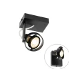 Moderne plafondspot zwart draai- en kantelbaar GU10 50mm - Master