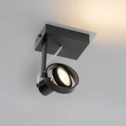 Moderne plafondspot zwart draai- en kantelbaar GU10 50mm - Master
