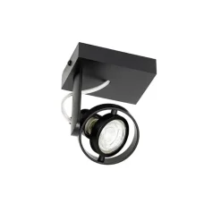 Moderne plafondspot zwart draai- en kantelbaar GU10 50mm - Master