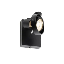 Moderne plafondspot zwart draai- en kantelbaar GU10 50mm - Master