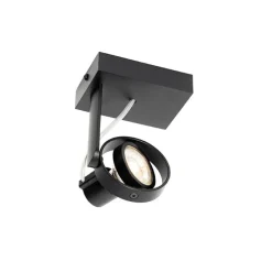 Moderne plafondspot zwart draai- en kantelbaar GU10 50mm - Master