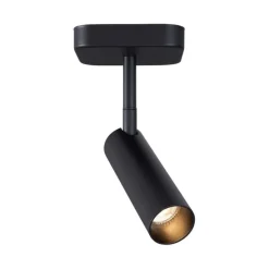 Moderne plafondspot zwart rond GU10 35mm draai- en kantelbaar - Kate