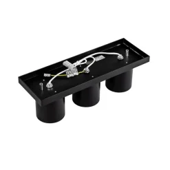 Moderne plafondspot zwart 3-lichts - Tubo