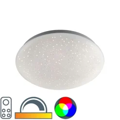 Moderne plafonniere wit met stereffect incl. LED - Bex