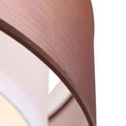 Moderne plafonnière bruin met wit 50 cm 3-lichts - Drum Duo