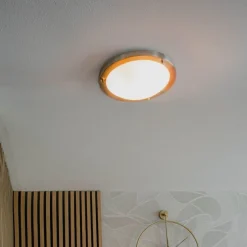 Moderne plafonnière goud 31 cm IP44 - Yuma