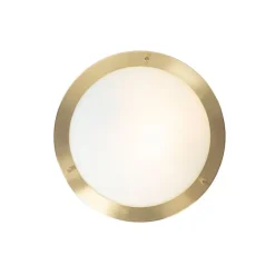 Moderne plafonnière goud 31 cm IP44 - Yuma