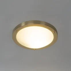 Moderne plafonnière goud 31 cm IP44 - Yuma