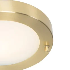 Moderne plafonnière goud 18 cm IP44 - Yuma