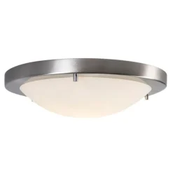 Moderne plafonnière staal 31 cm IP44 - Yuma