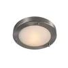 Moderne plafonnière staal 18 cm IP44 - Yuma