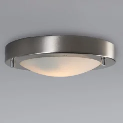 Moderne plafonnière staal 18 cm IP44 - Yuma