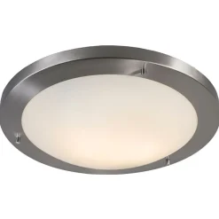 Moderne plafonnière staal 41 cm IP44 - Yuma