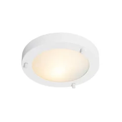 Moderne plafonnière wit 18 cm IP44 - Yuma