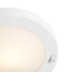 Moderne plafonnière wit 18 cm IP44 - Yuma